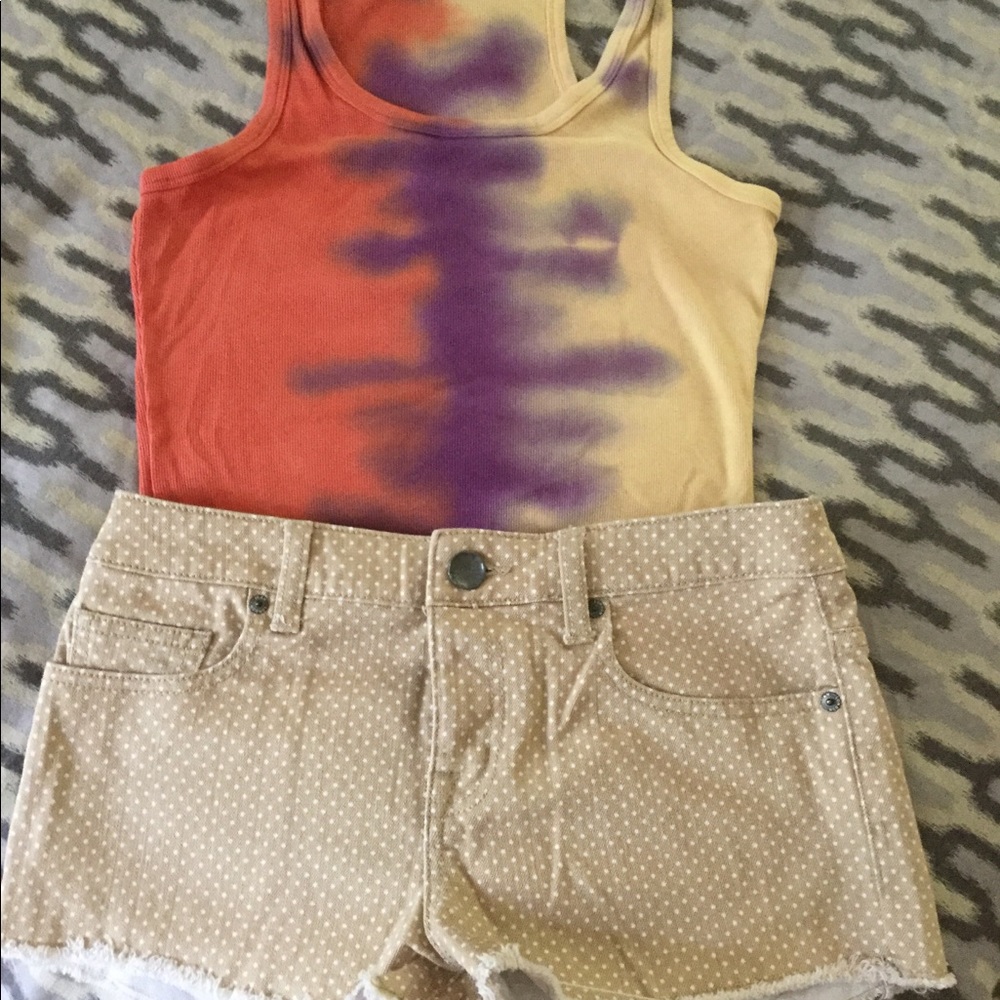 Victoria Secret polka dot denim shorts